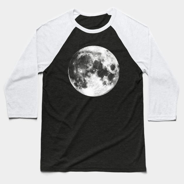 Moon Baseball T-Shirt by rakelittle